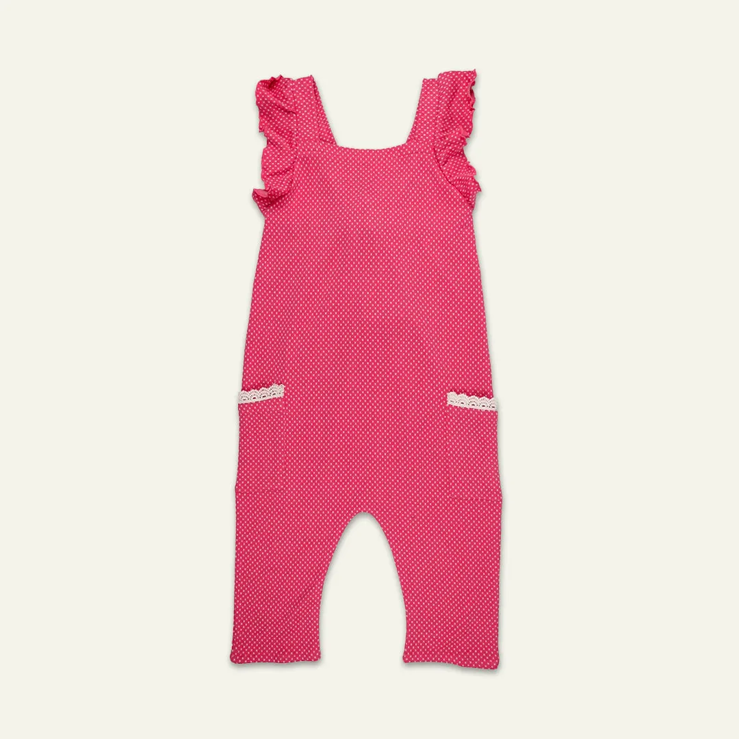 Pink Plain Jumpsuit