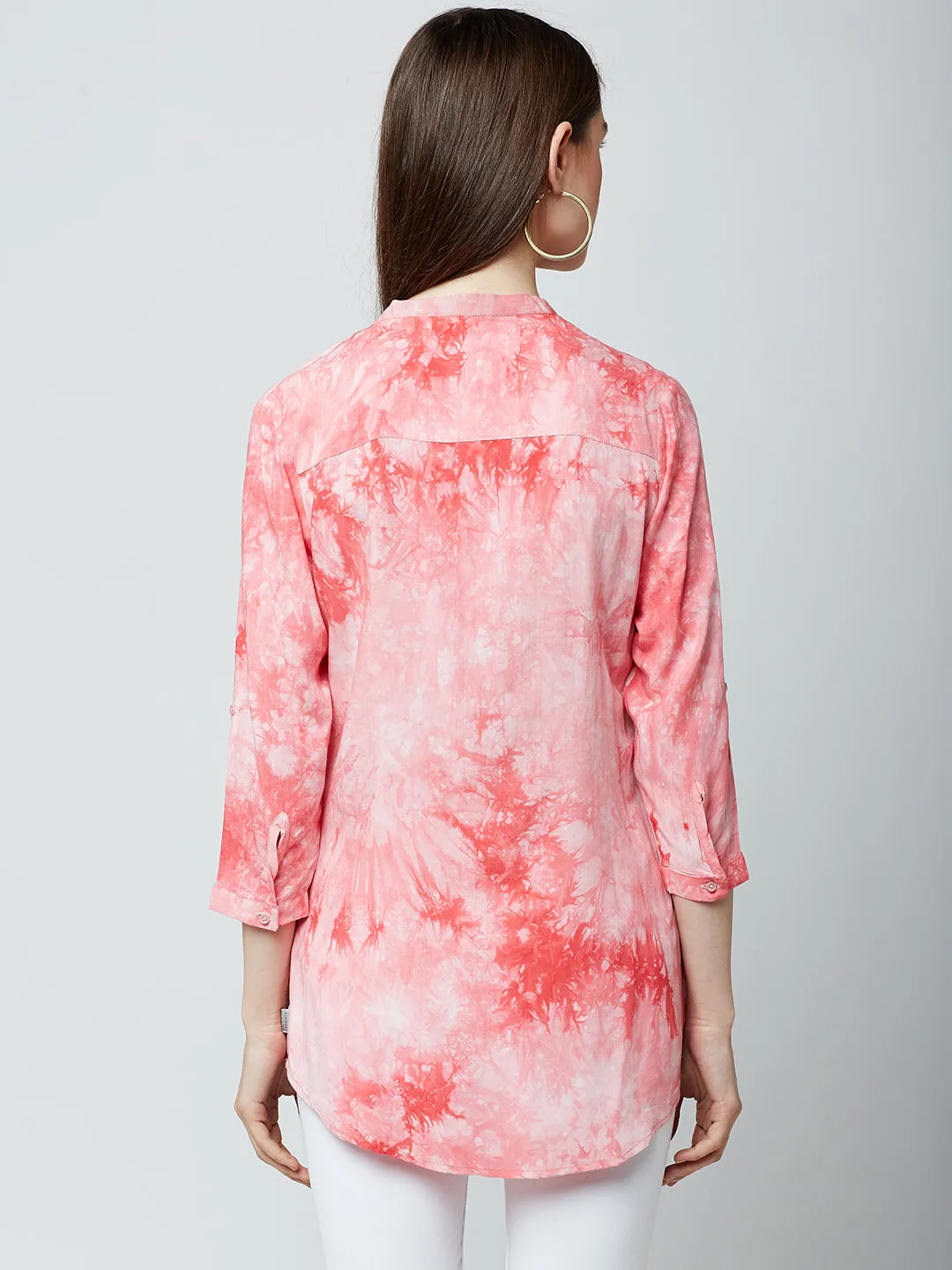 Pink Printed Tops