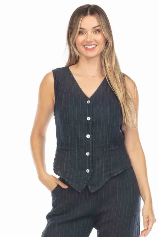 Pinstripe Vest