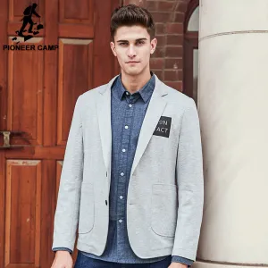 Pioneer Camp brand clothing blazer men high quality fashion casual blazer masculino slim fit designer comfort suit men 699075
