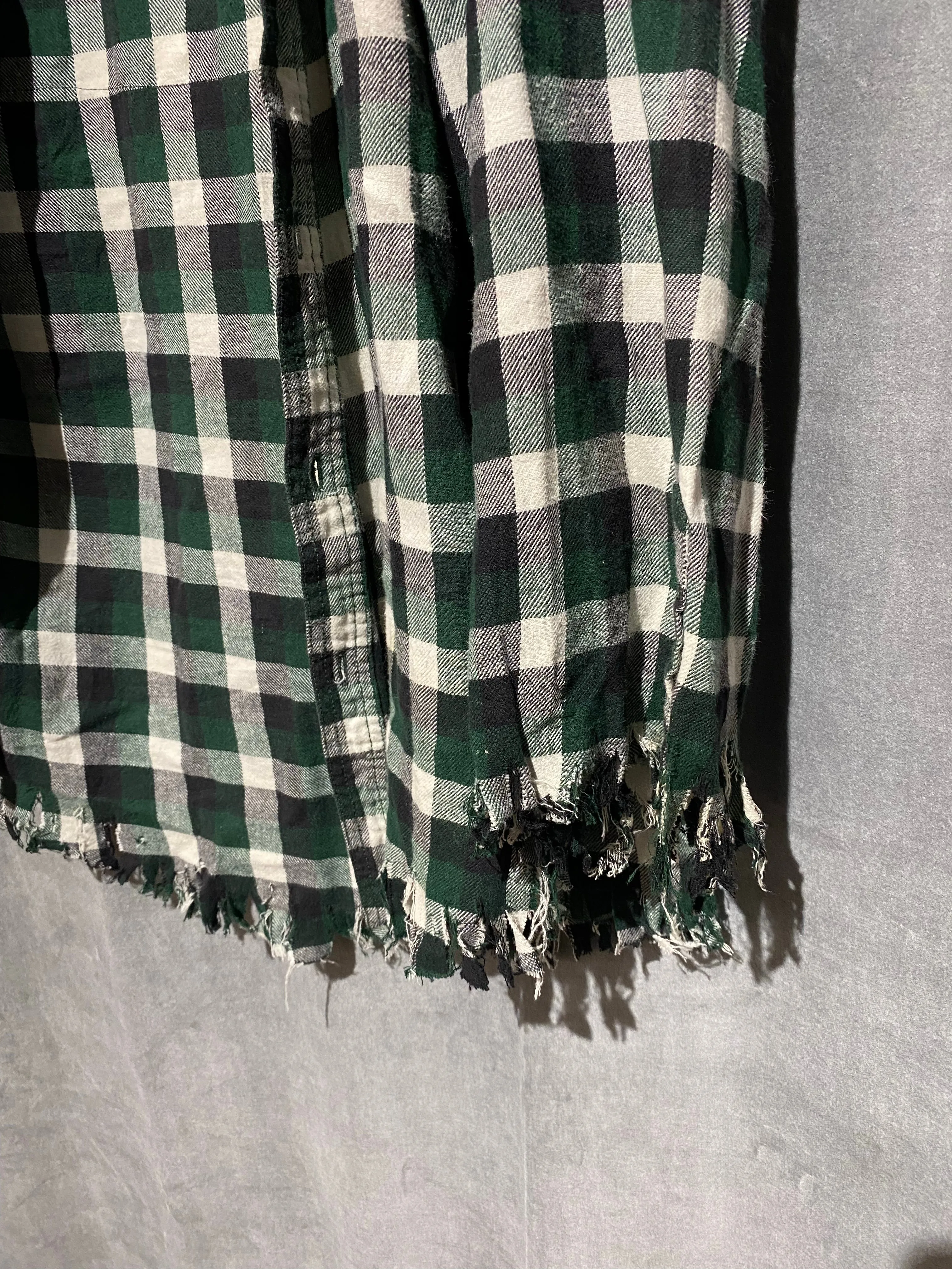 Plaid Flannel Button Down Shirt 'BODEGA'