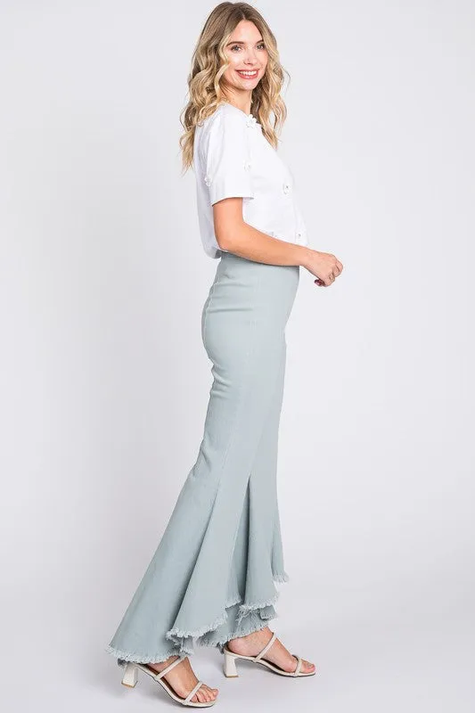 Plus Stretch Denim Pintuck Pleated Jeans