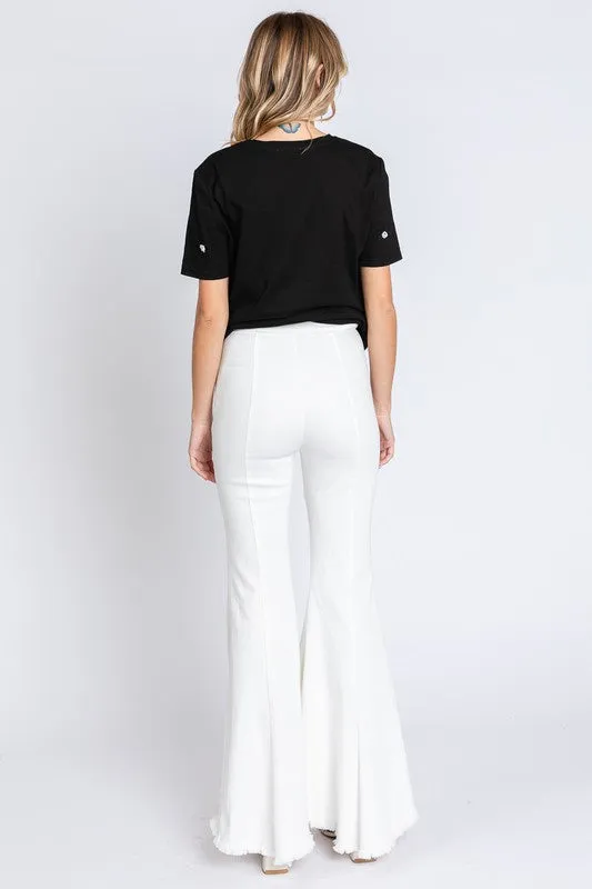 Plus Stretch Denim Pintuck Pleated Jeans