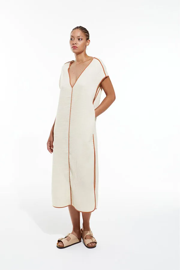 POLLEN ECRU RAF DRESS