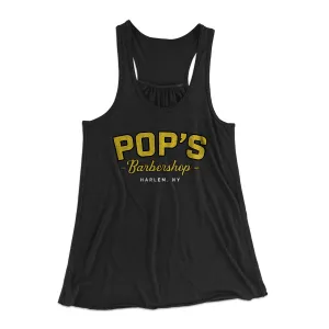 Pop's Barbershop Women's Flowey Tank Top