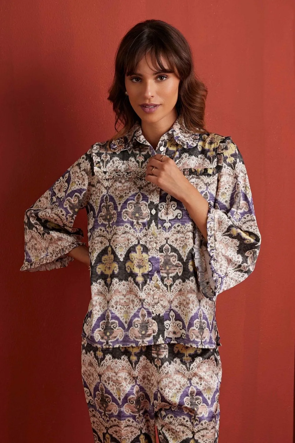 Posh Print Collar Co-ord Set