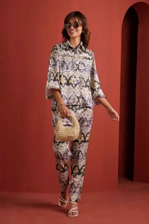 Posh Print Collar Co-ord Set