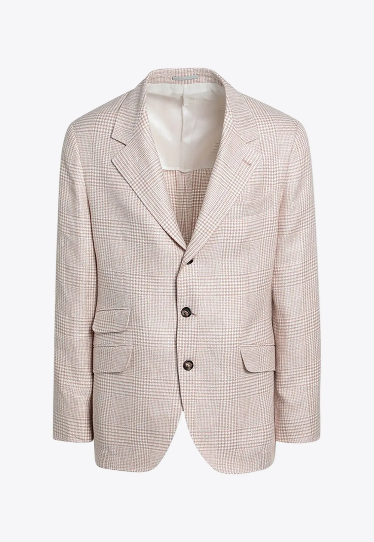 Prince of Wales Single-Breasted Cavallo Blazer