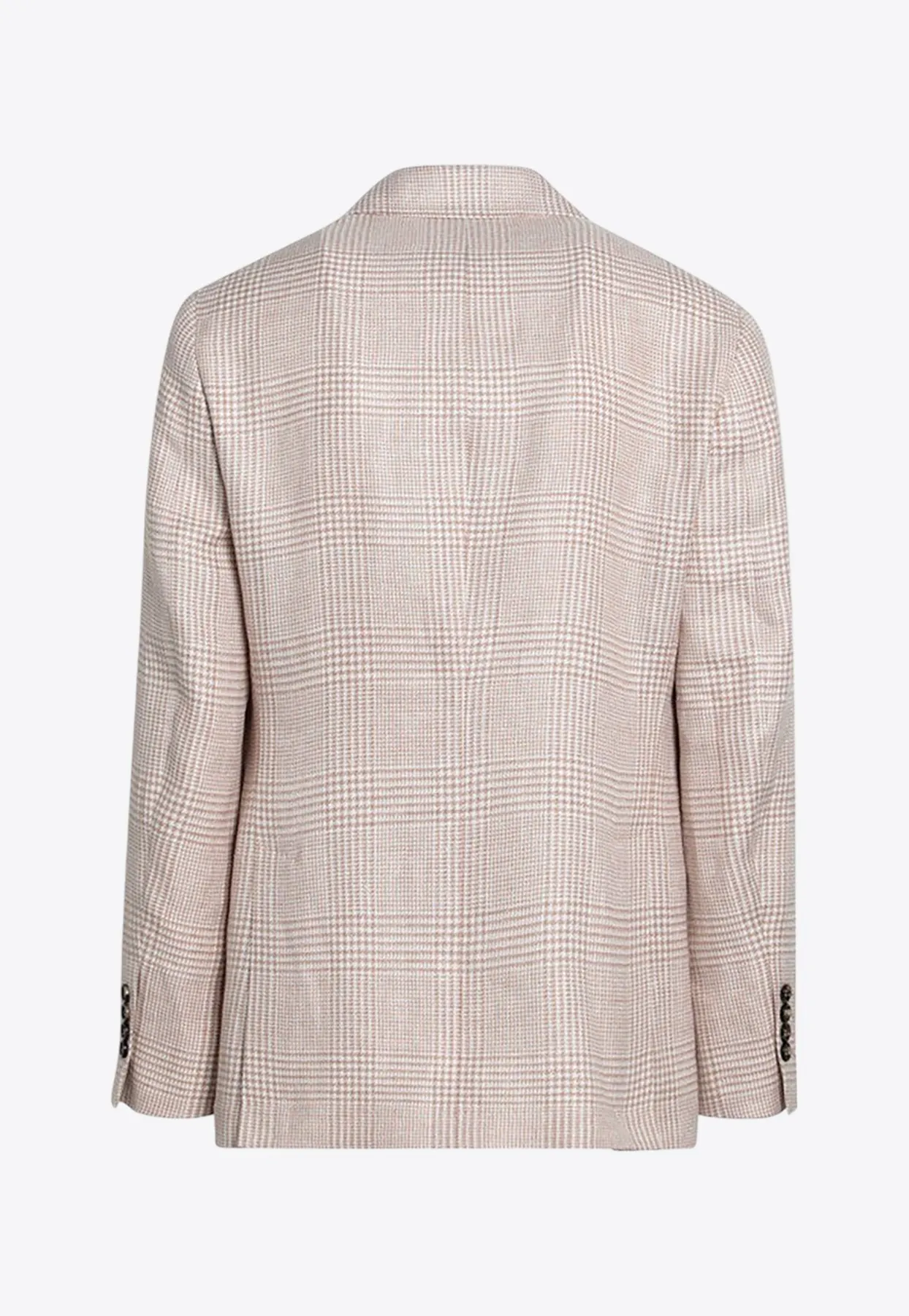 Prince of Wales Single-Breasted Cavallo Blazer