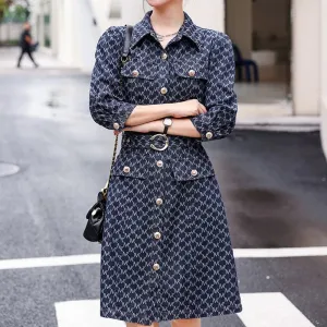 Printed Midi Dress