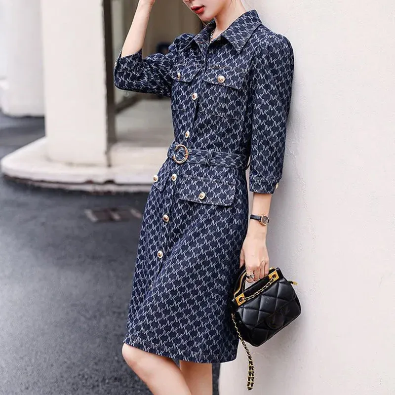 Printed Midi Dress