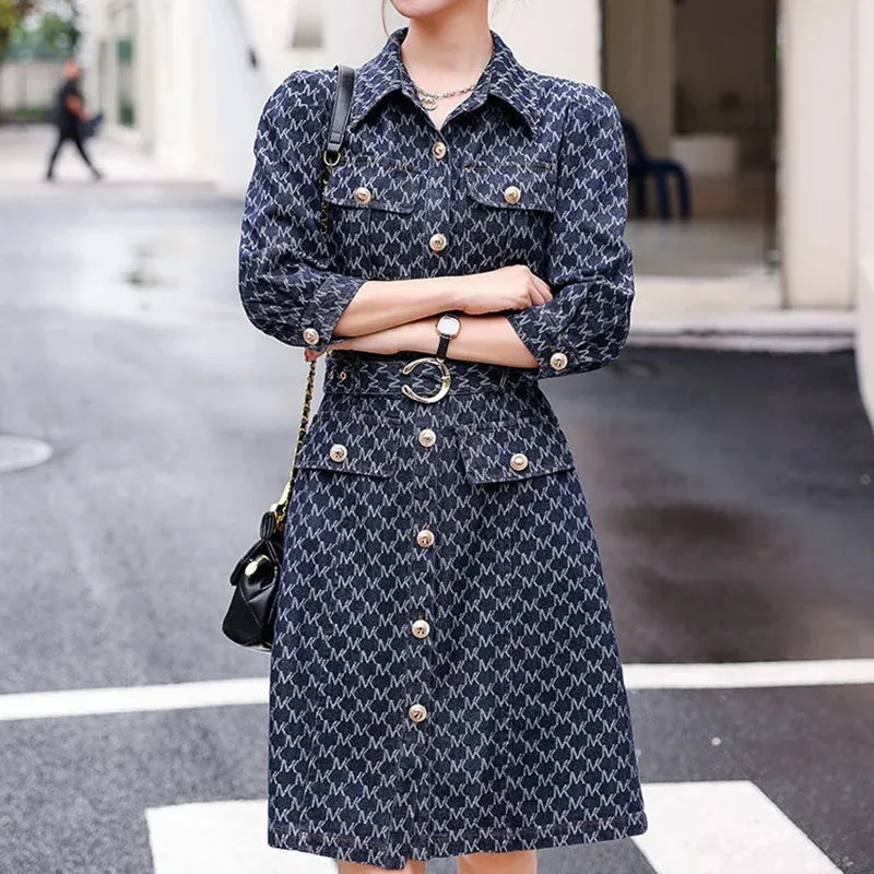 Printed Midi Dress