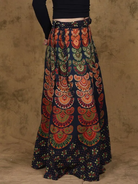 Printed Pure Cotton A-line Maxi Skirts