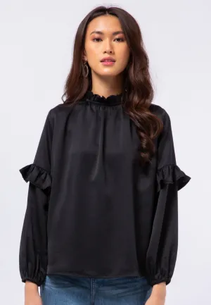 Puff Sleeve Frill Blouse