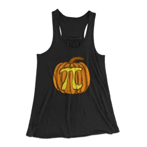 Pumpkin Pi Funny Thanksgiving Women's Flowey Tank Top