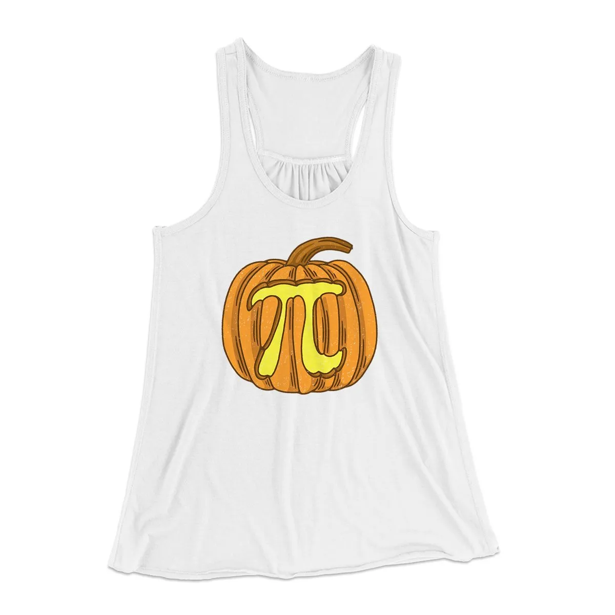 Pumpkin Pi Funny Thanksgiving Women's Flowey Tank Top