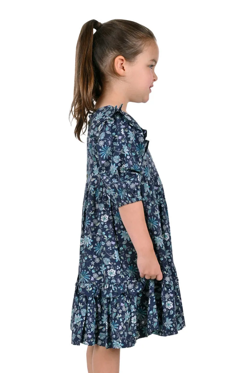 Pure Western Girls Rosie Short Sleeve Dress - Navy/Multi
