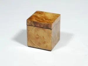 Q Tip Box Walnut Burl - Pacific Connections