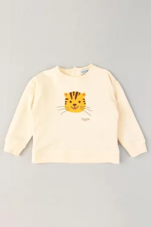 "Bruno" Cream Tiger Sweatshirt
