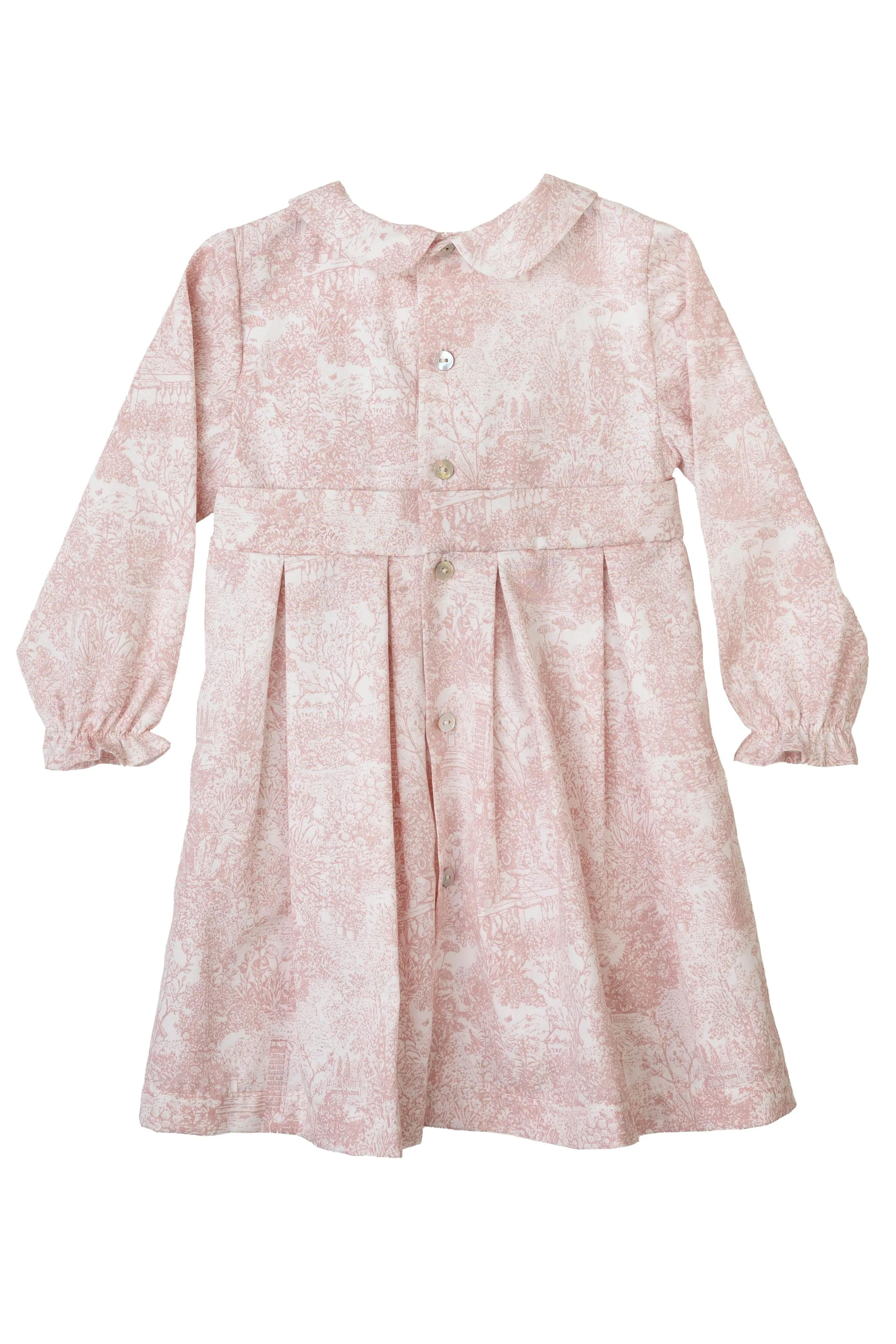 "Cassandra" Dusky Pink Toile Dress