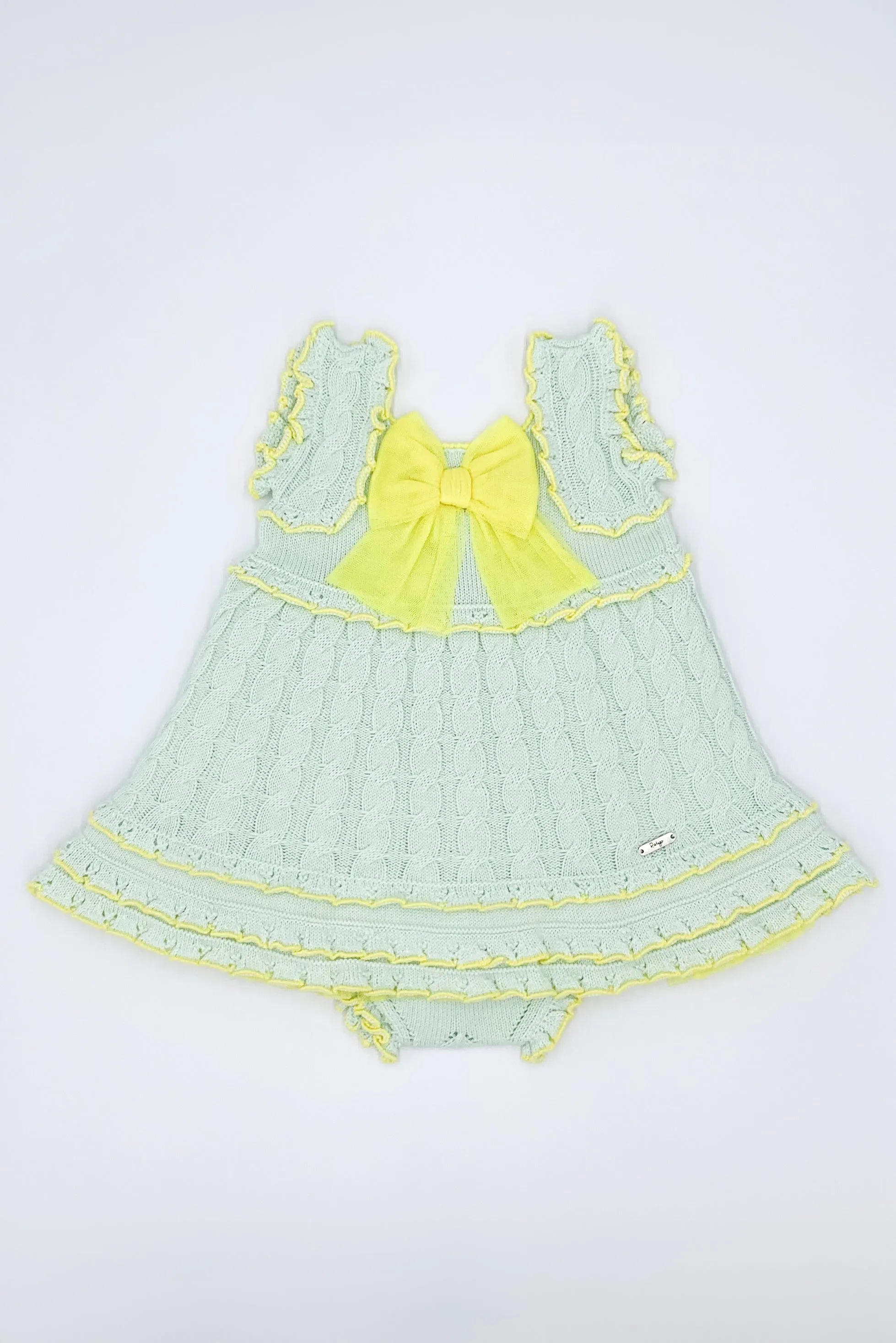 "Delilah" Mint & Lemon Knit Dress