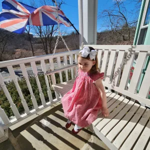 Red Gingham Smocked Dress