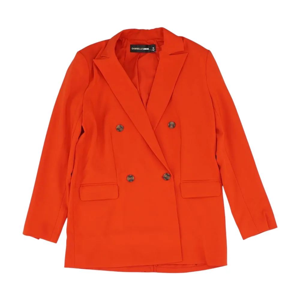 Red Solid Blazer