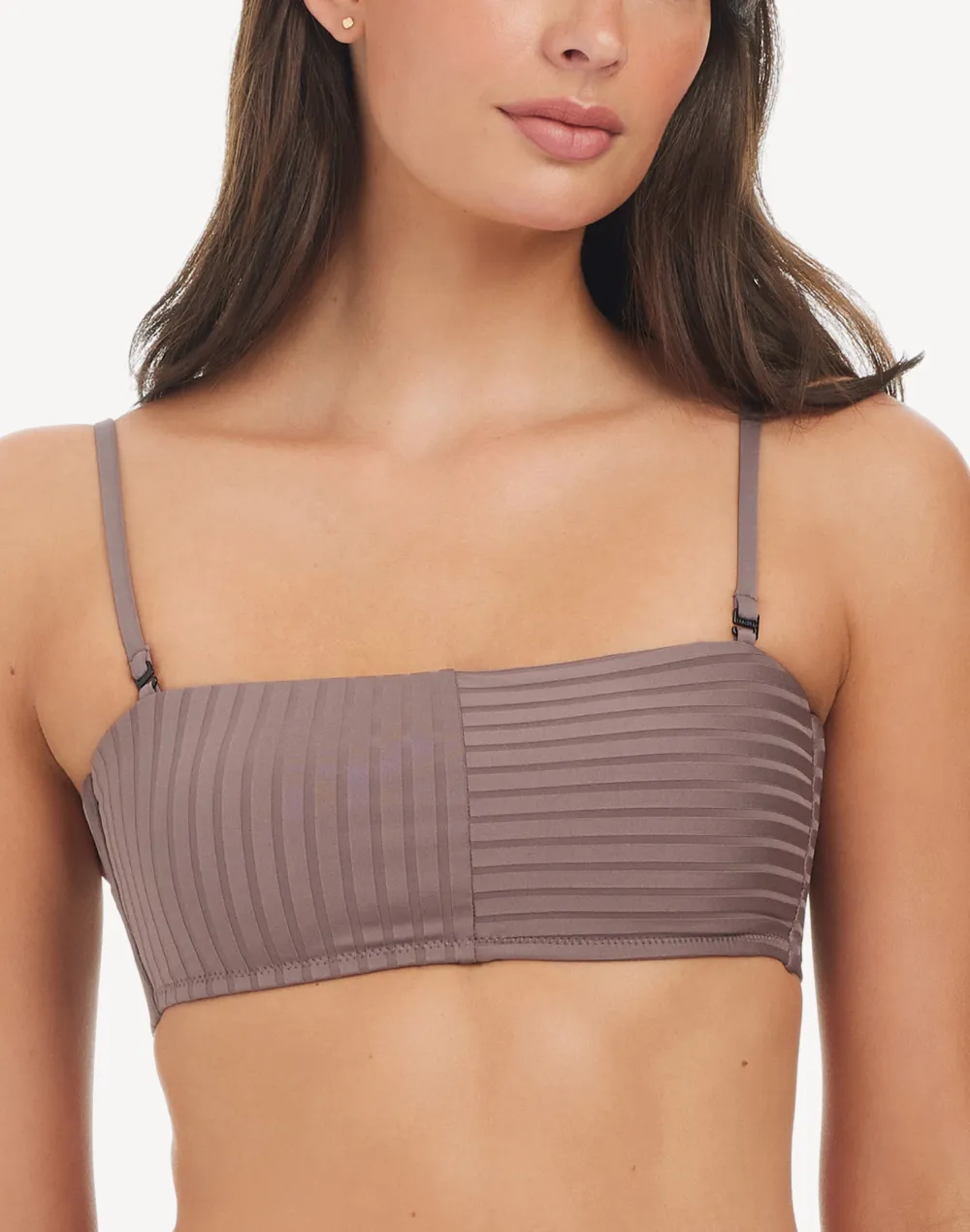 Refresh Rib Bandeau Bikini Top