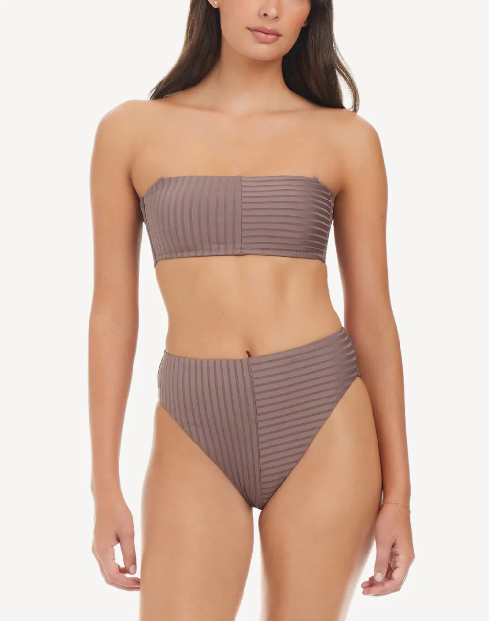 Refresh Rib Bandeau Bikini Top