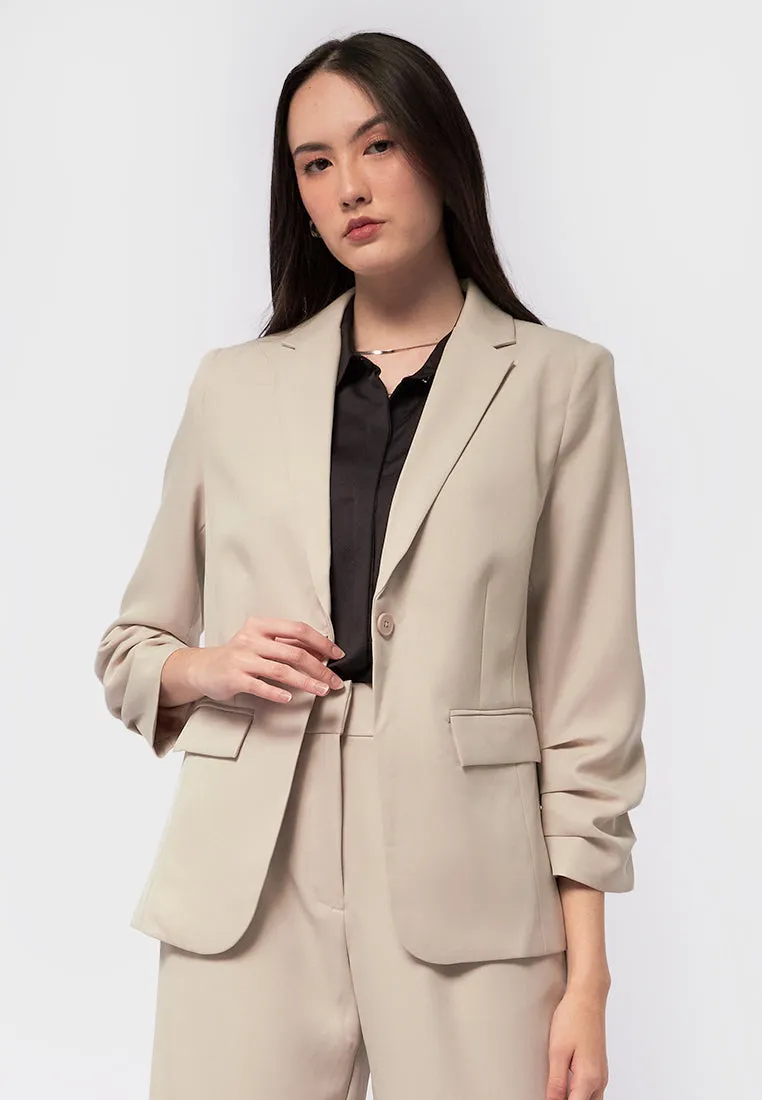 Regular Fit Long Sleeve Blazer