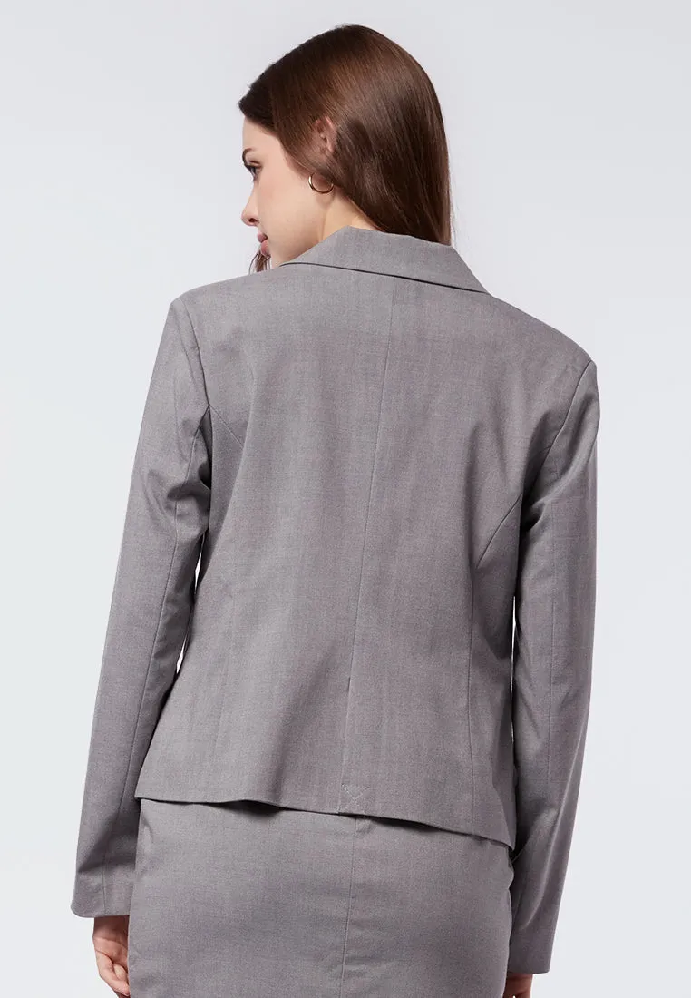 Regular Fit Long Sleeve Blazer