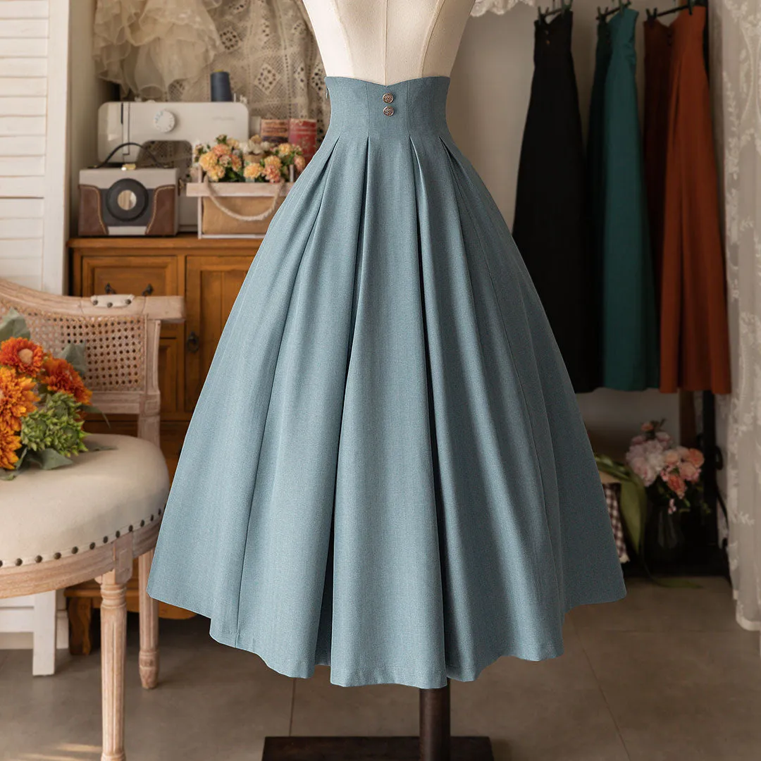 Retro High Waist Skirt