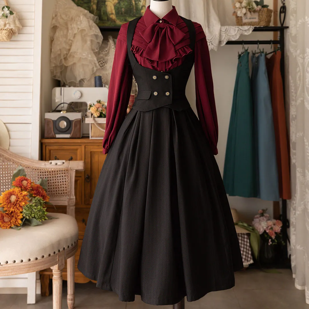 Retro High Waist Skirt