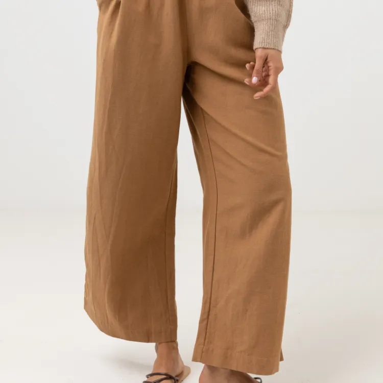 RHYTHM SUNRISE WIDE LEG PANT - TAN