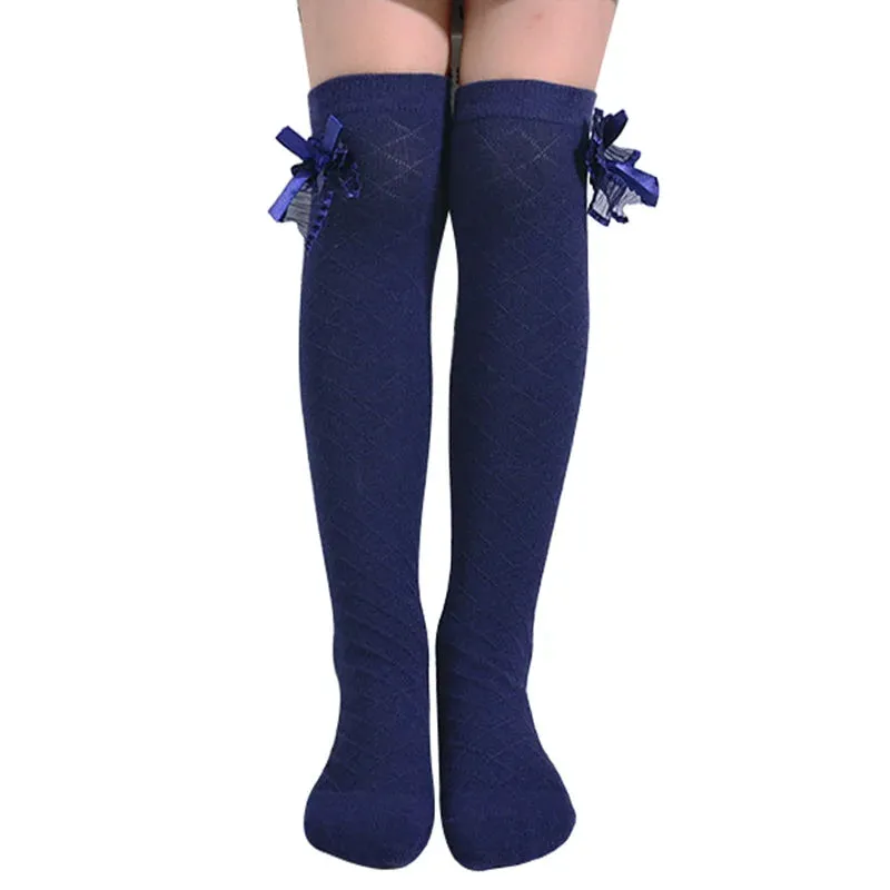 Ribbon Knee High Socks