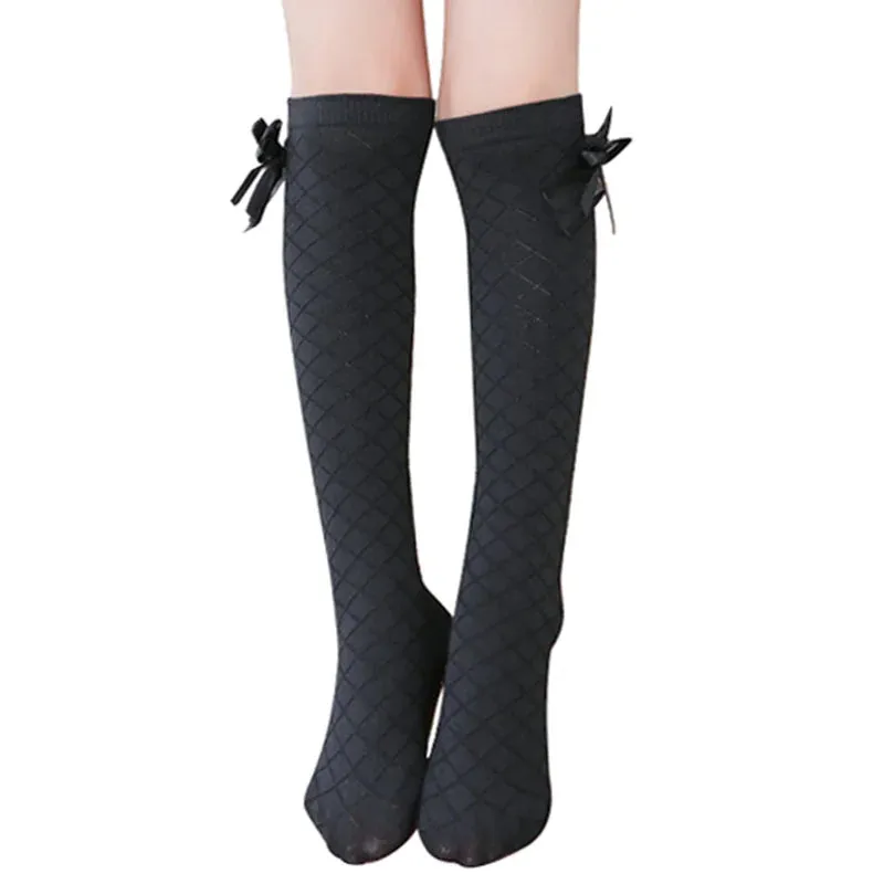 Ribbon Knee High Socks