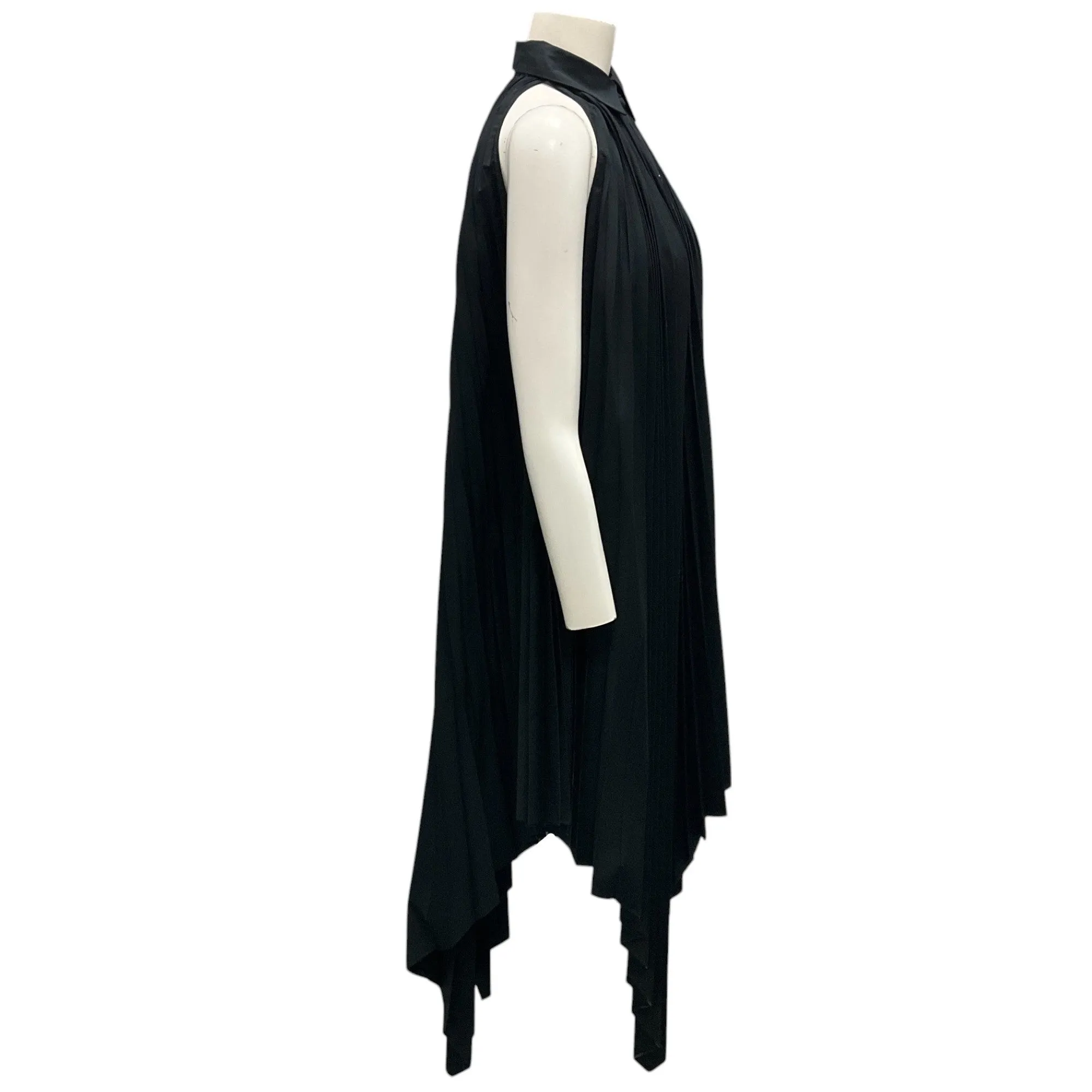 Rosetta Getty Black Pleated Shirtdress