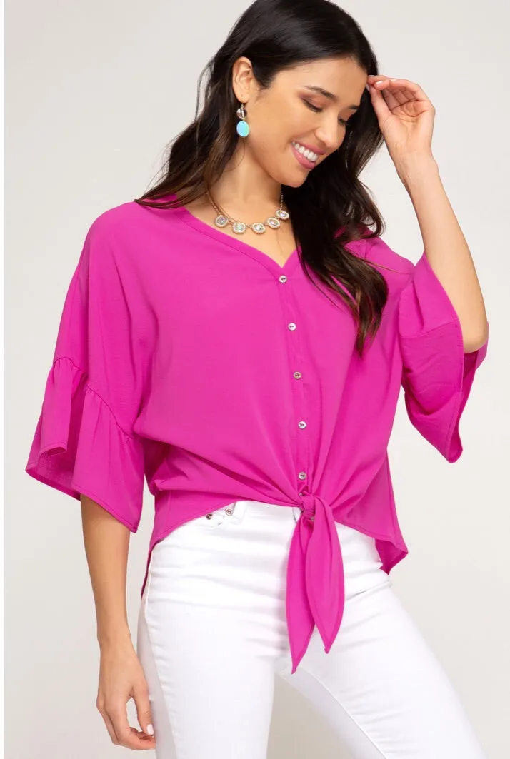 Rosie Flounce Sleeve Top
