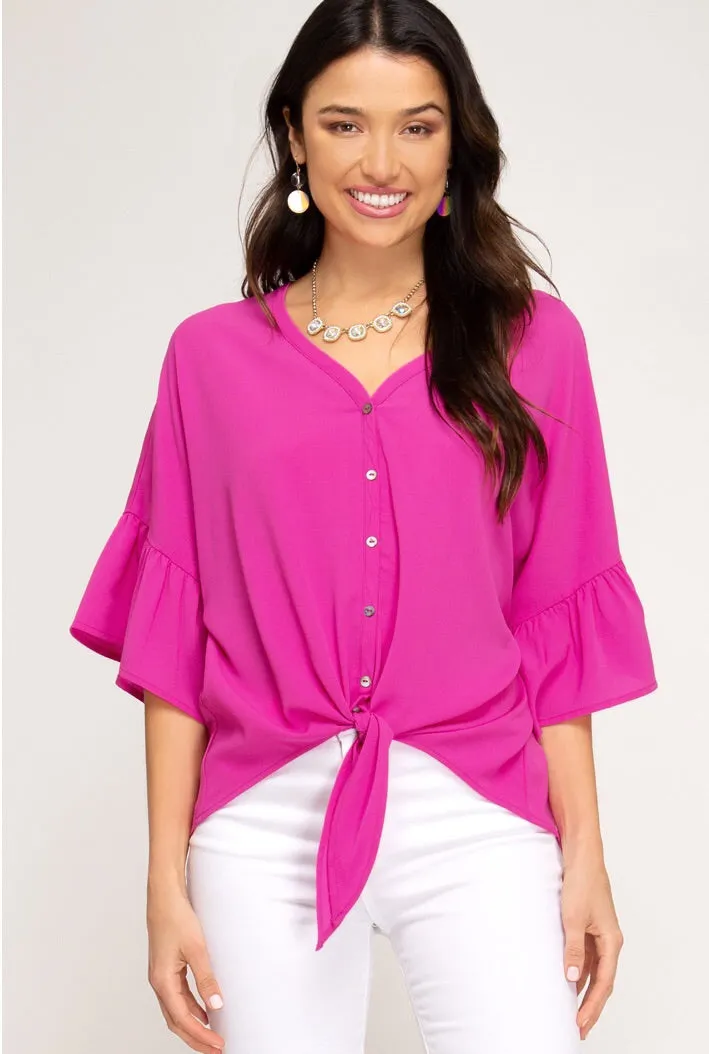 Rosie Flounce Sleeve Top