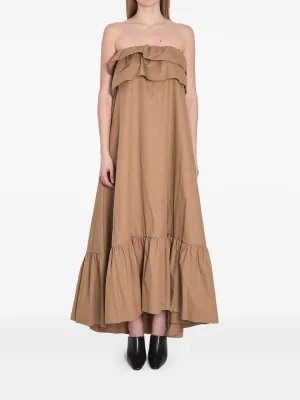 Rouched midi dress