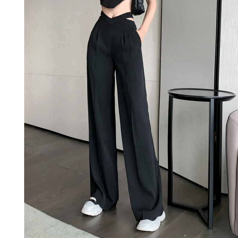 Rowy™ | Elegance trousers with wide leg and high waist