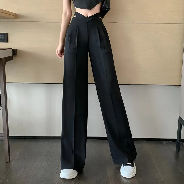 Rowy™ | Elegance trousers with wide leg and high waist