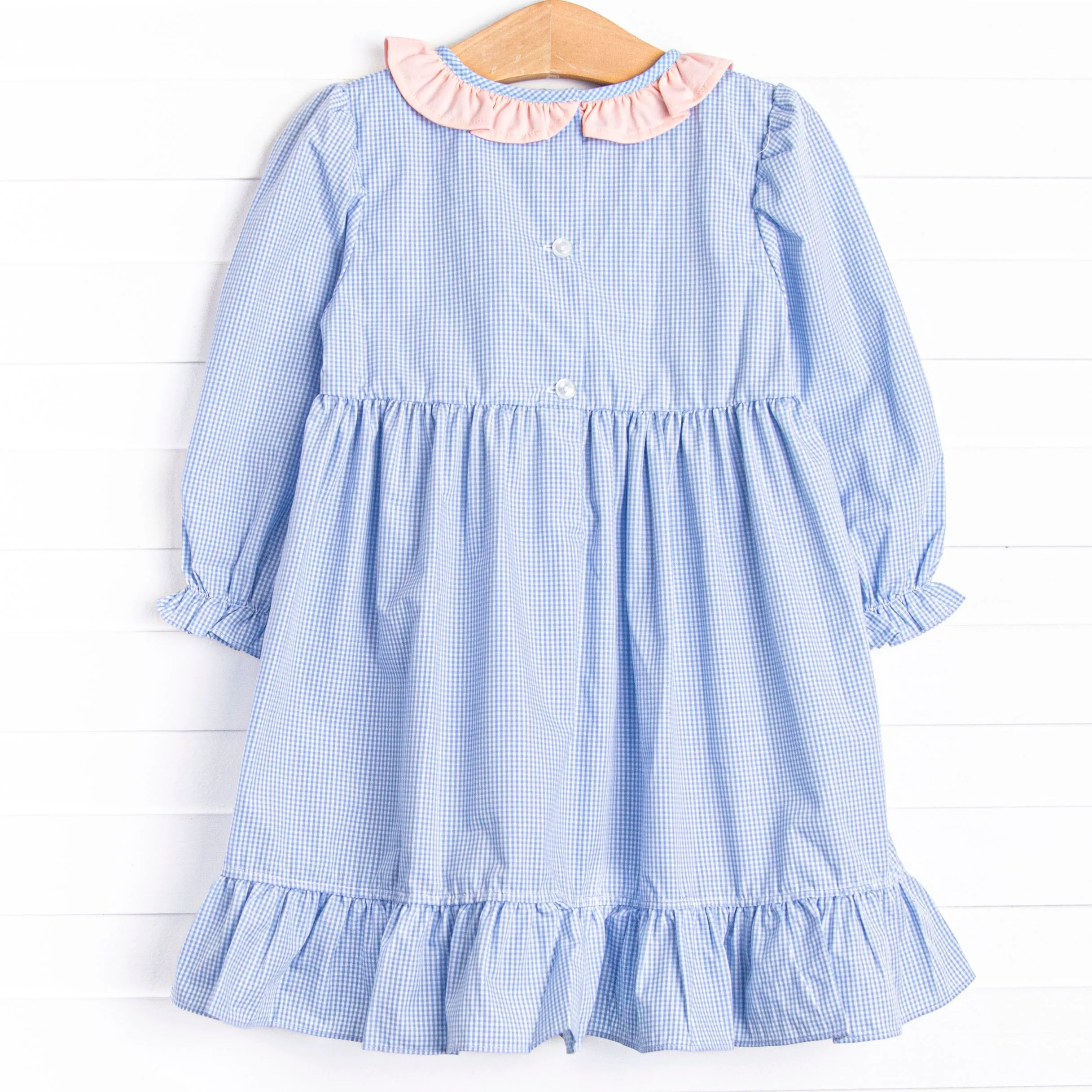 Royal Ride Applique Dress, Blue