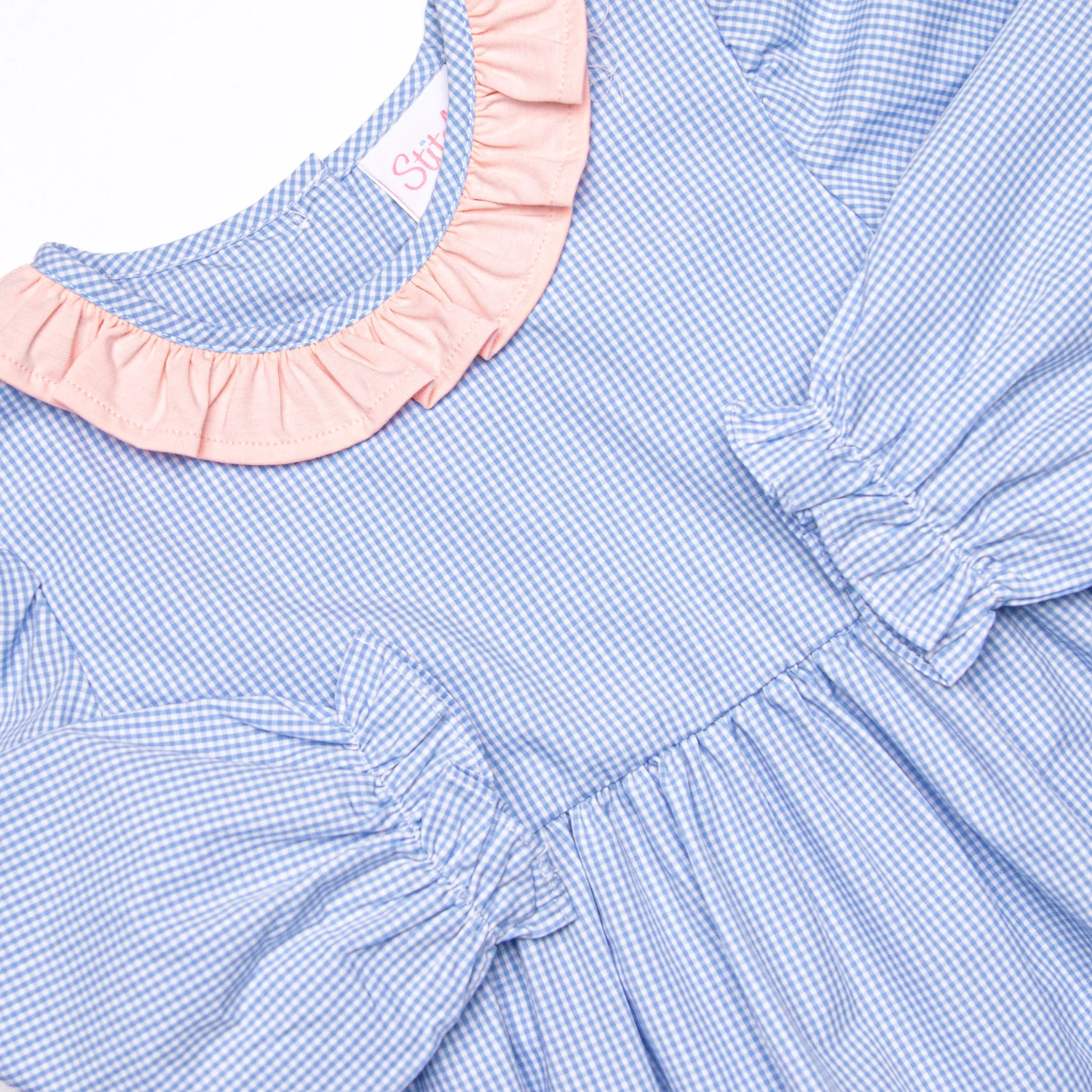 Royal Ride Applique Dress, Blue