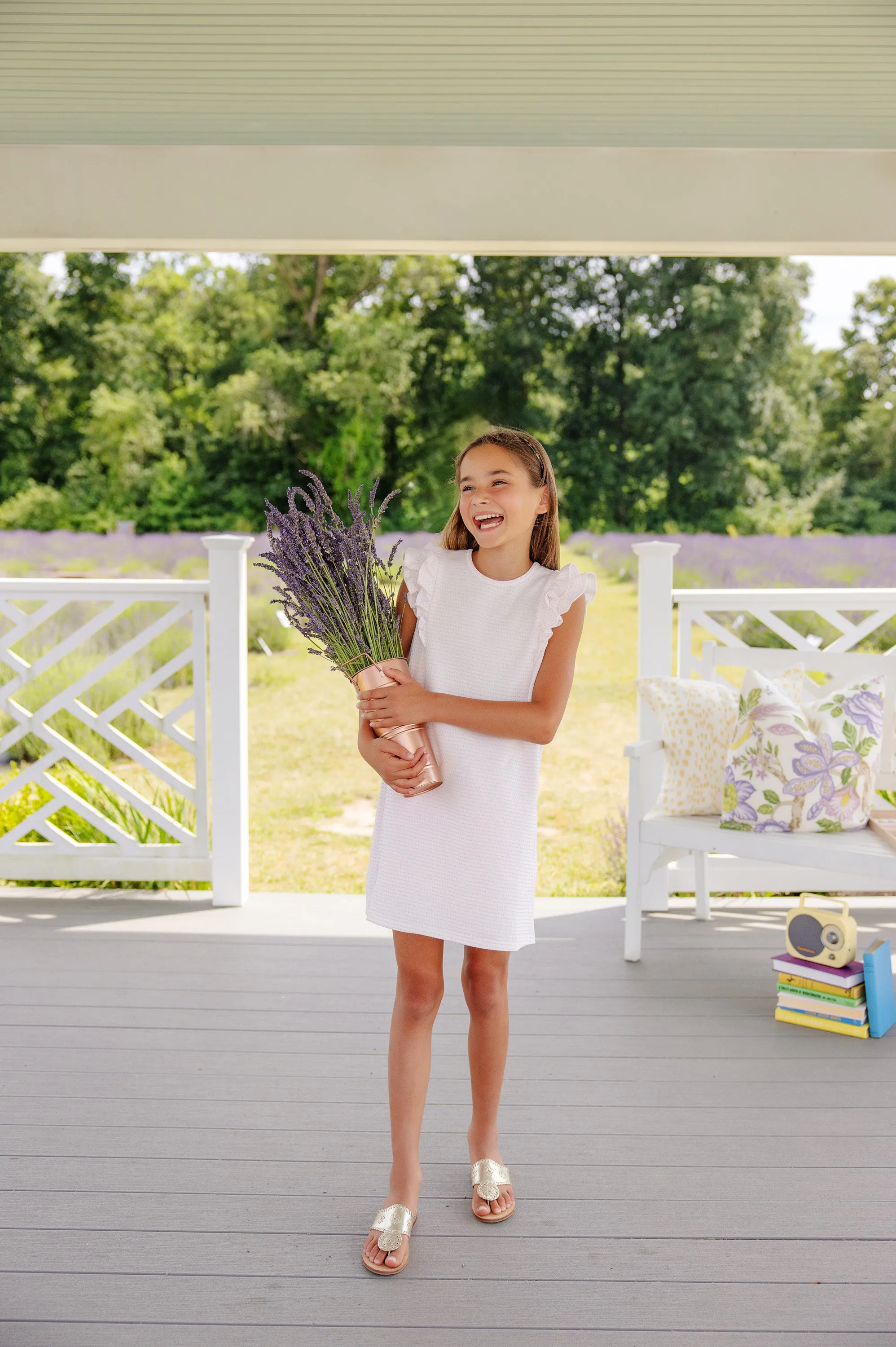 Ruehling Ruffle Dress - Darien Dot