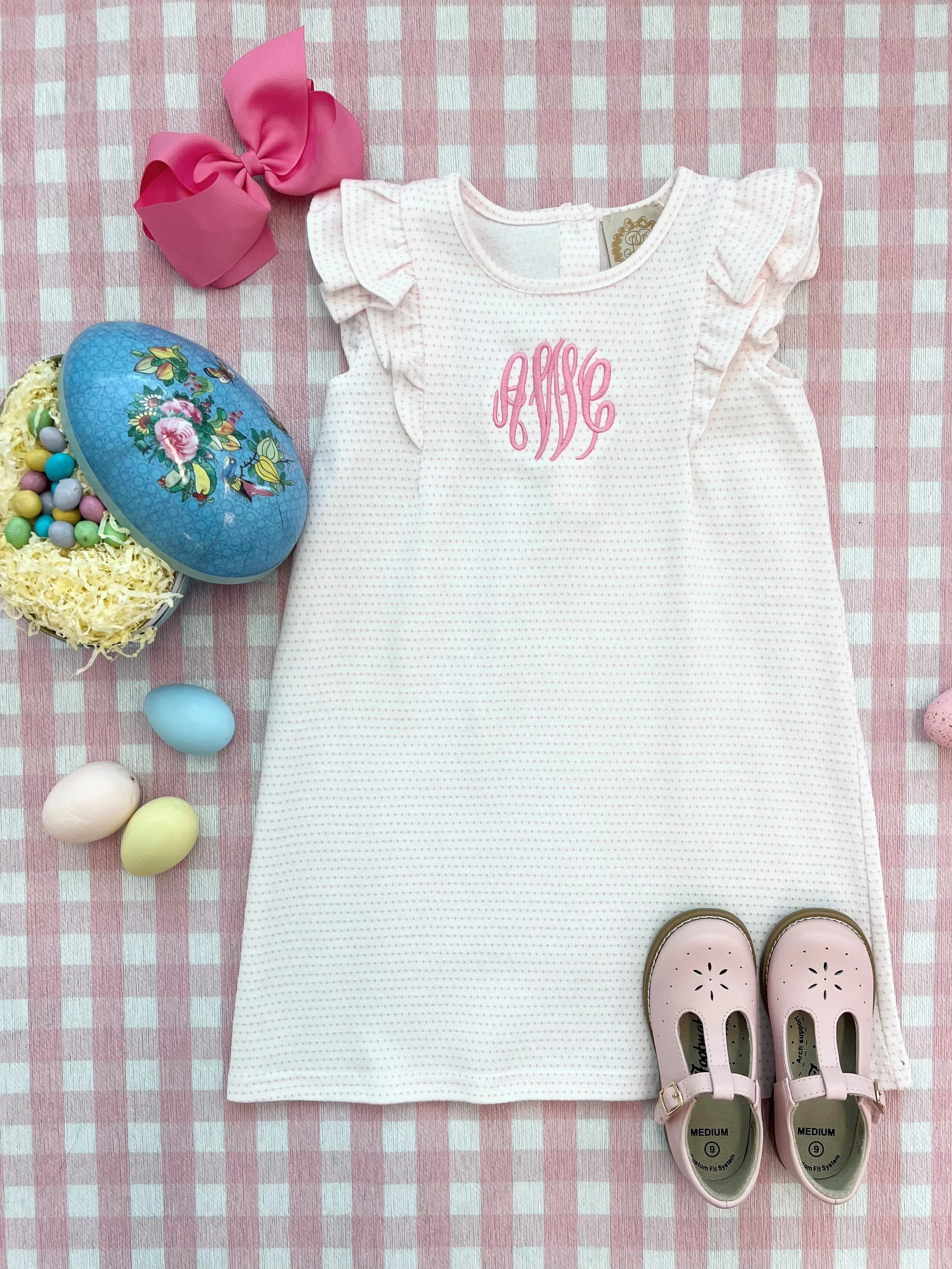 Ruehling Ruffle Dress - Darien Dot