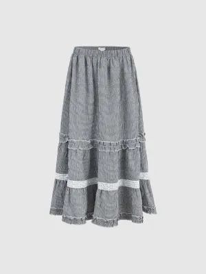 Ruffle Hem A-Line Skirts