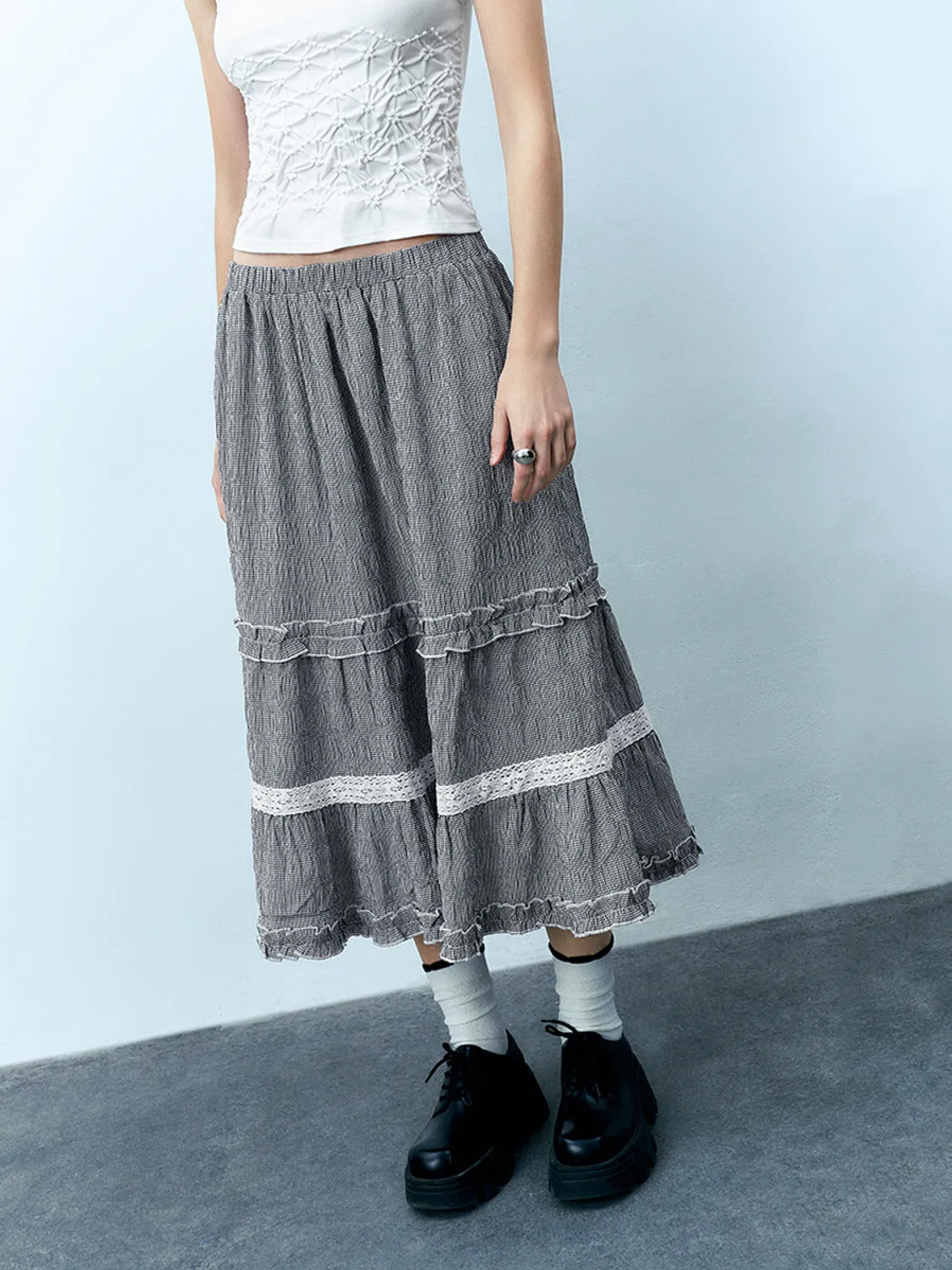 Ruffle Hem A-Line Skirts