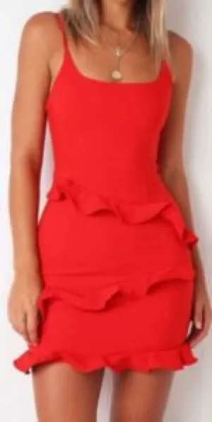 Ruffle Mini Dress