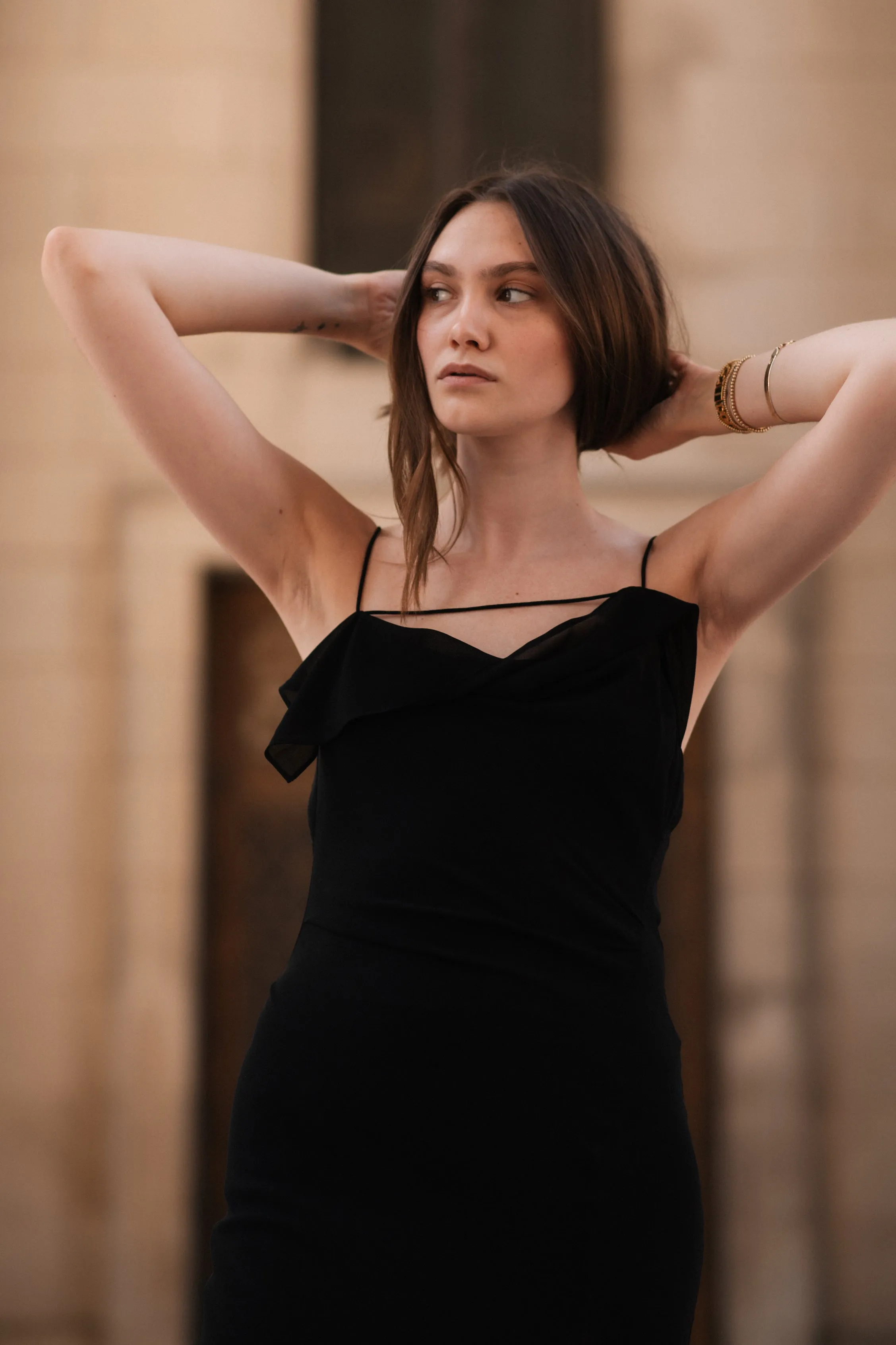 Ruffle Strap Dress